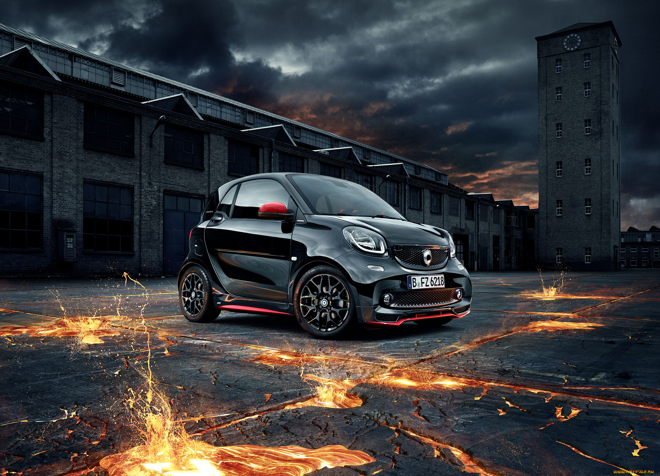 , smart, fortwo, 2016, c453, brabus, edition, urbanlava, coup